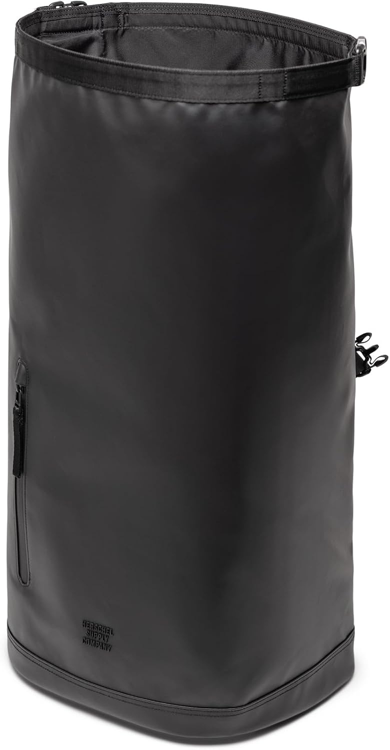 image:imageHerschel Unisex Roll Top Backpack Moonbeam Standard26LBlack