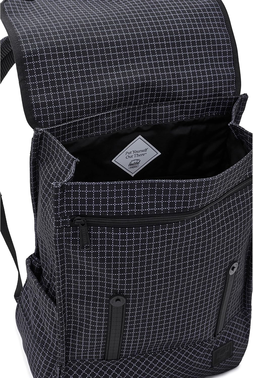 image:imageHerschel Unisex Survey Backpack Dark Gull Gray Standard24LGrid BlackBlack