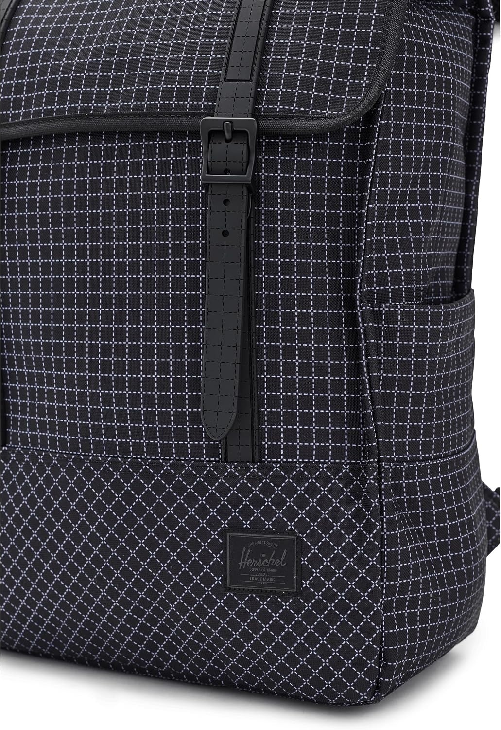 image:imageHerschel Unisex Survey Backpack Dark Gull Gray Standard24LGrid BlackBlack