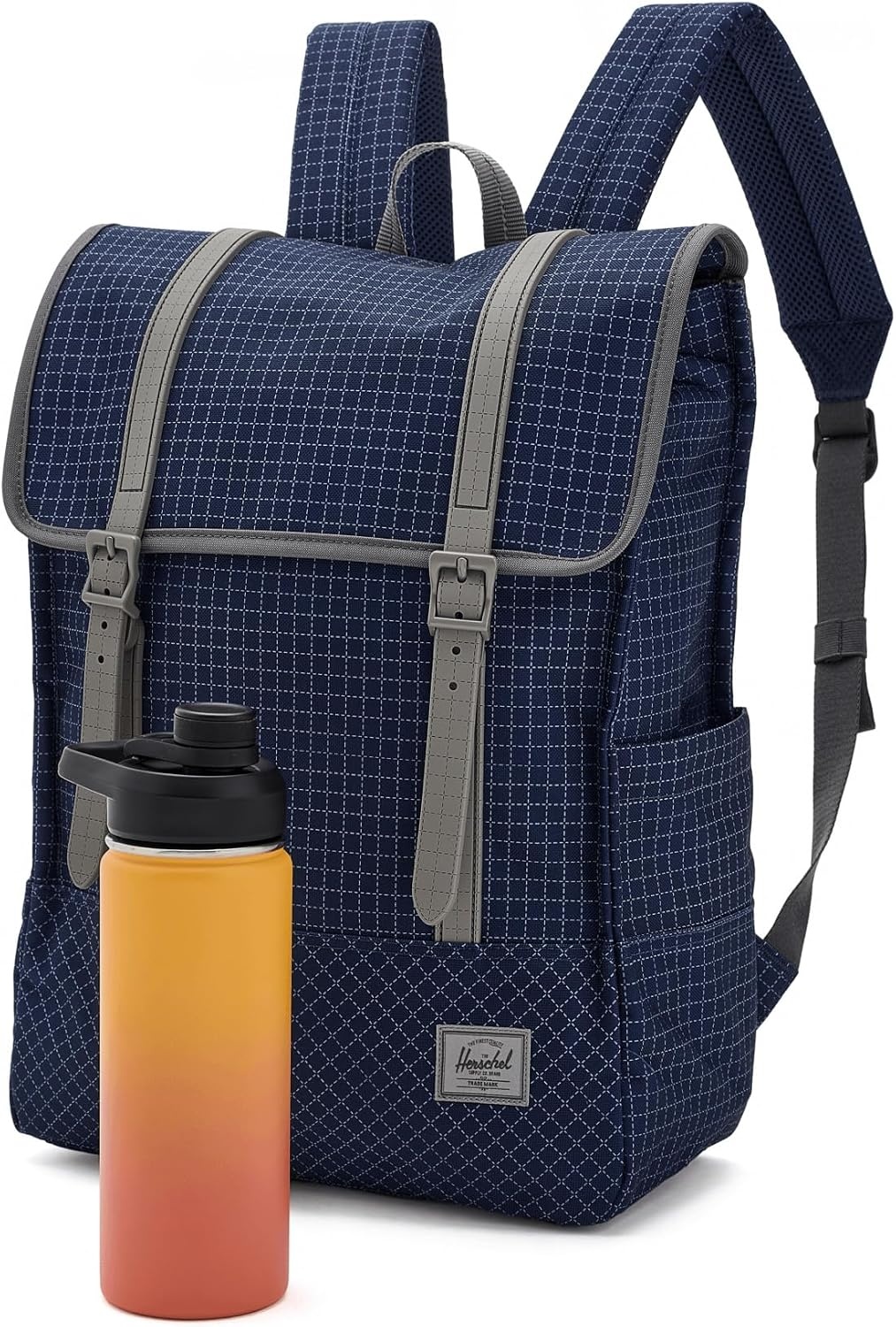 image:imageHerschel Unisex Survey Backpack Dark Gull Gray Standard24LGrid Naval AcademyMagnet