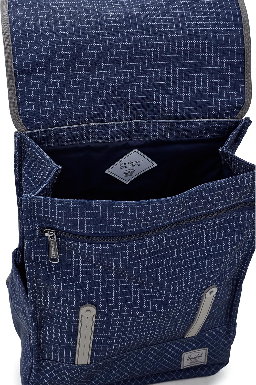 image:imageHerschel Unisex Survey Backpack Dark Gull Gray Standard24LGrid Naval AcademyMagnet