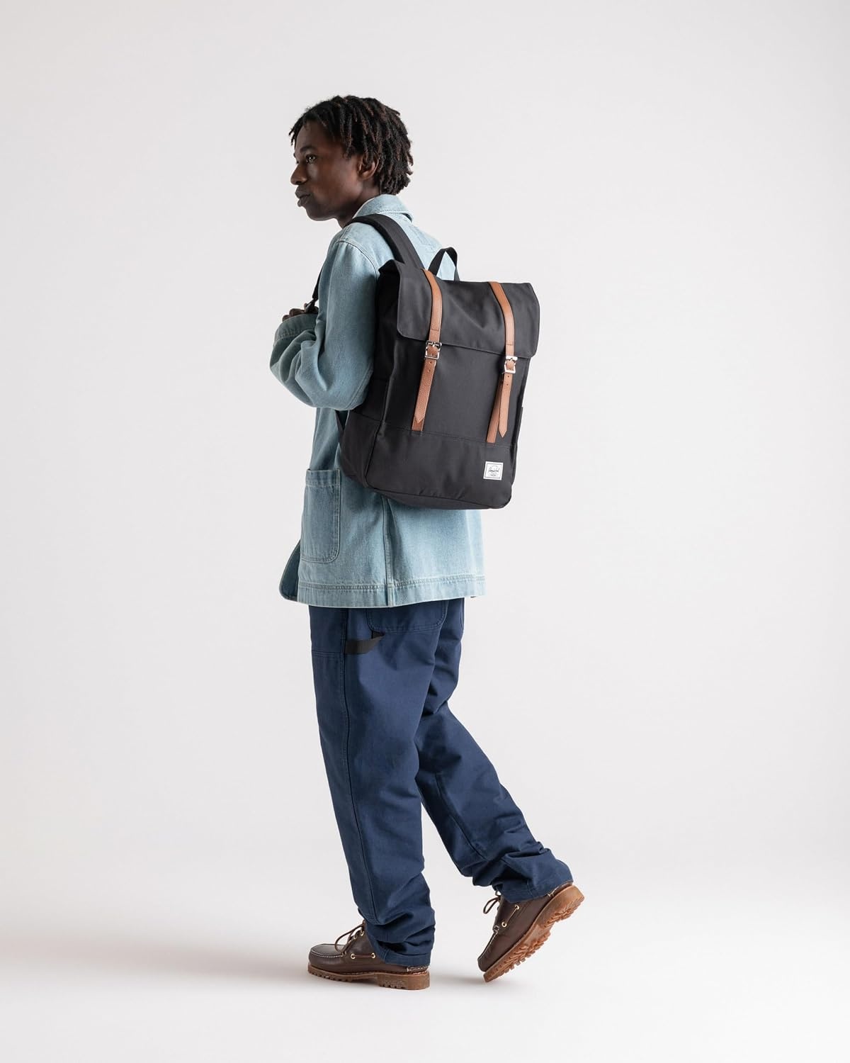 image:imageHerschel Unisex Survey Backpack Dark Gull Gray Standard24LGrid PelicanRoasted Cashew