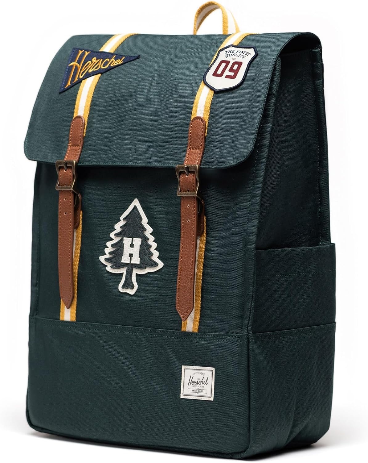 image:imageHerschel Unisex Survey Backpack Dark Gull Gray Standard24LPatches Green Gables