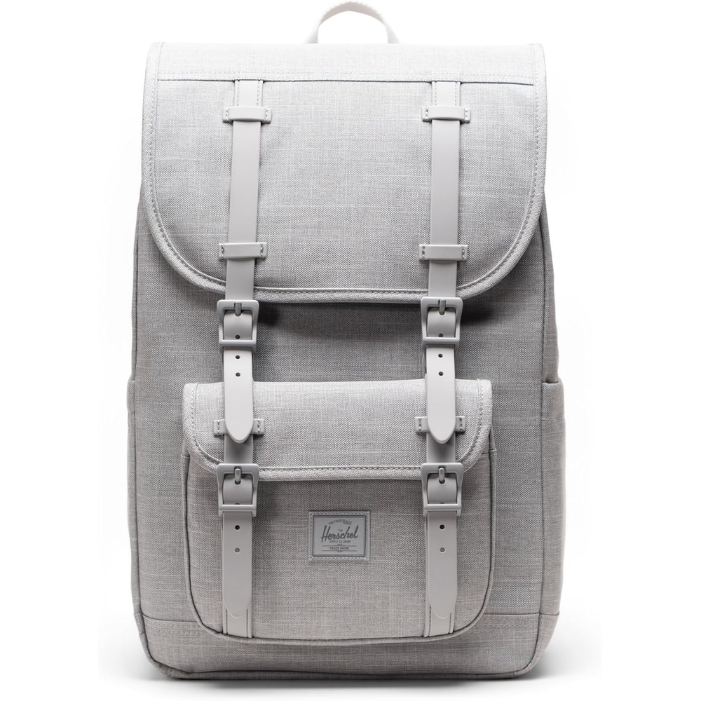 image:imageHerschel Supply Co Little America Backpack Black 30L StandardGrey Crosshatch Limited Edition