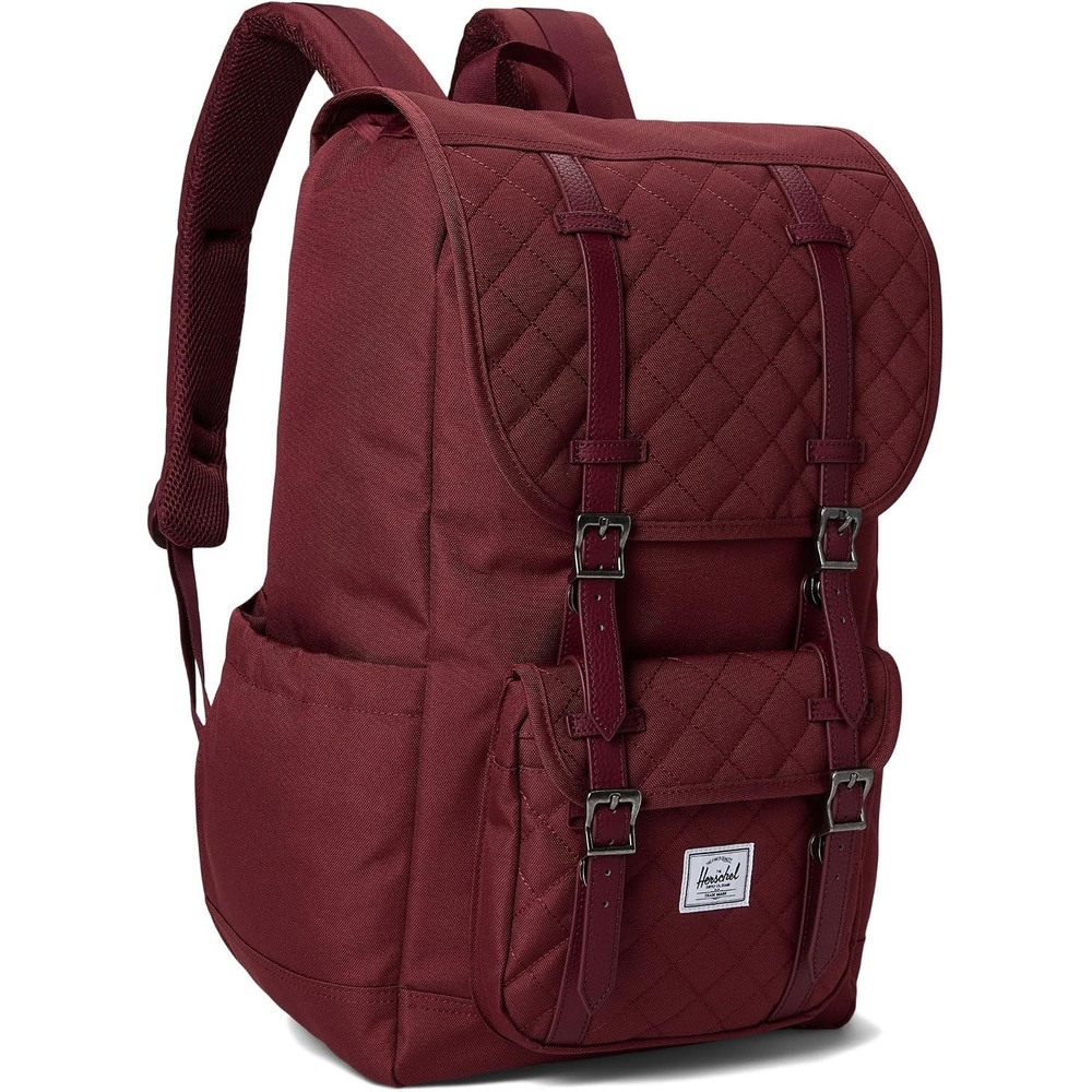 image:imageHerschel Supply Co Little America Backpack Black 30L StandardOxblood Red Quilted