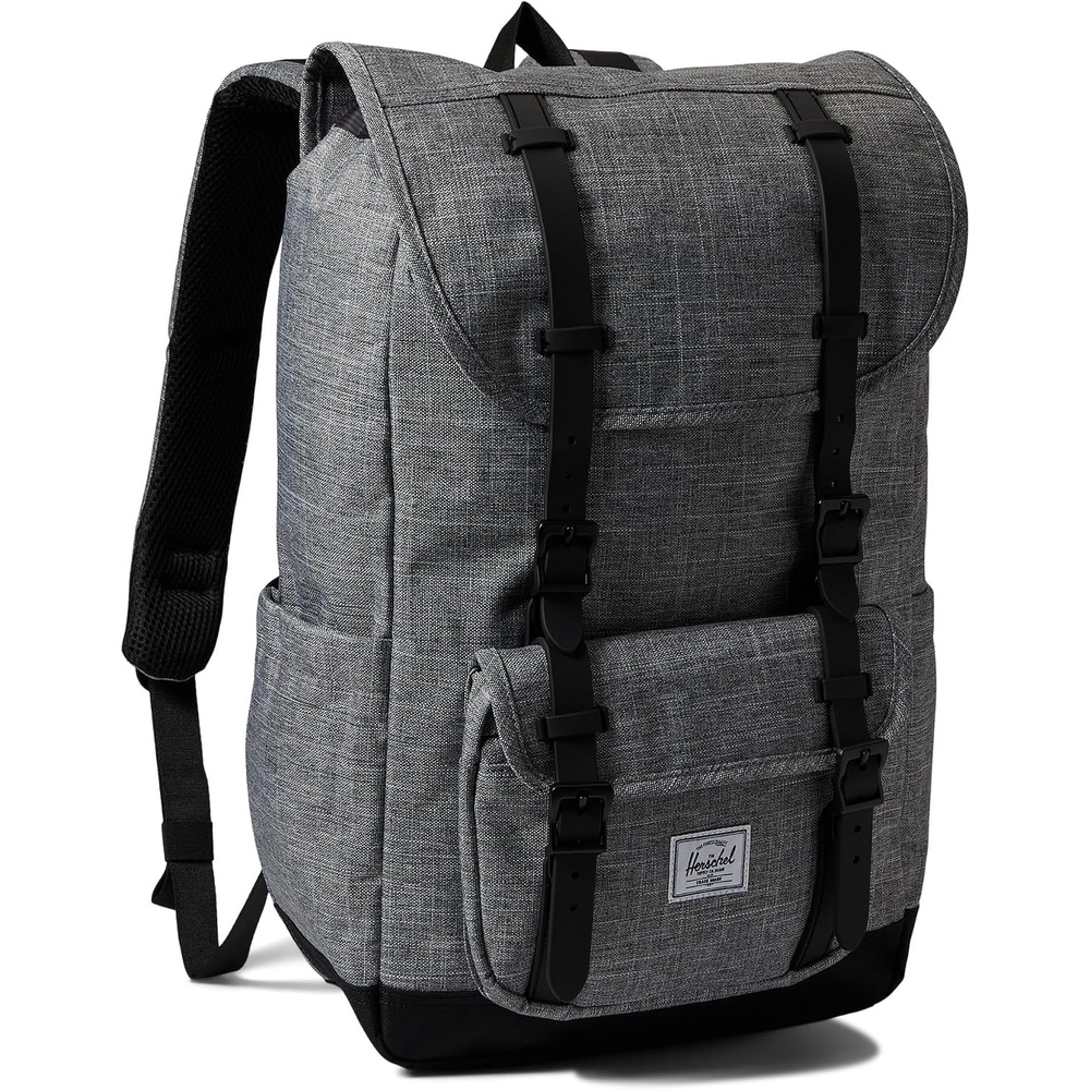 image:imageHerschel Supply Co Little America Backpack Black 30L StandardRaven Crosshatch