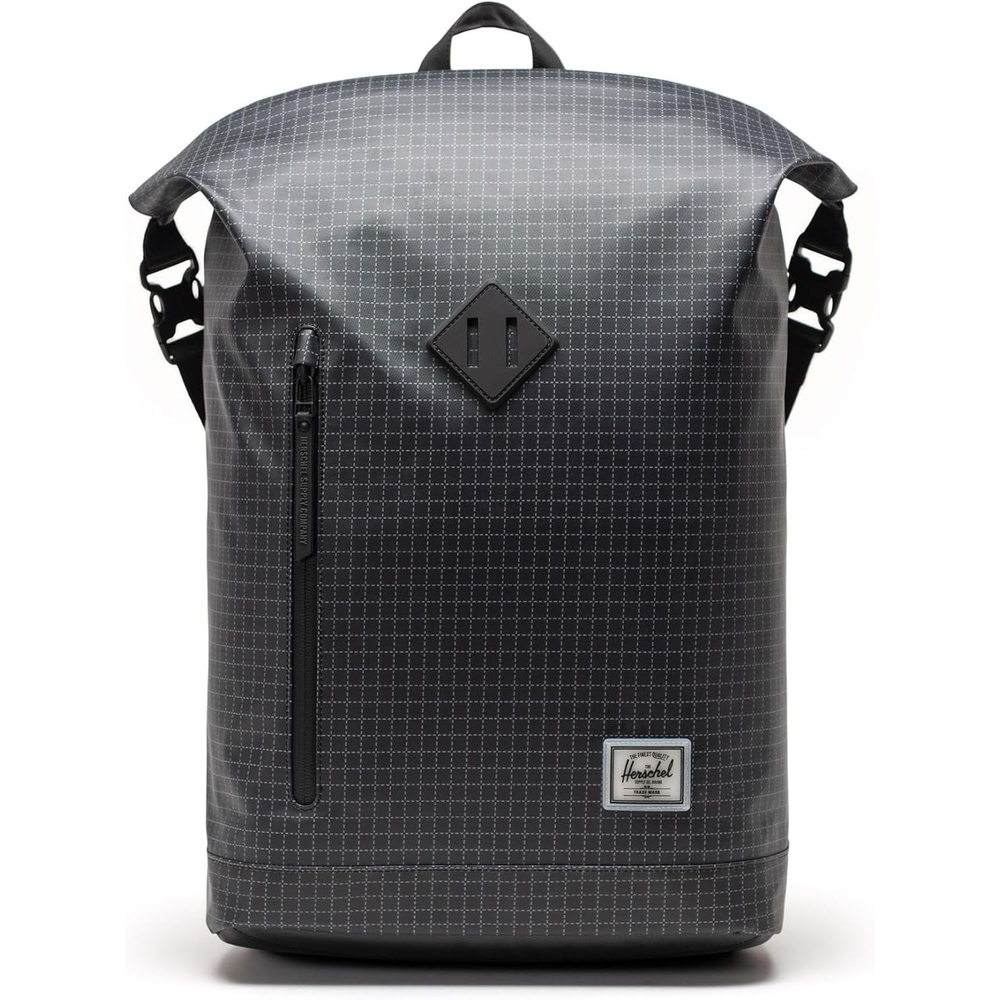 image:imageHerschel Supply Co Roll Top Backpack Weather Resistant Standard 23L Grid Black