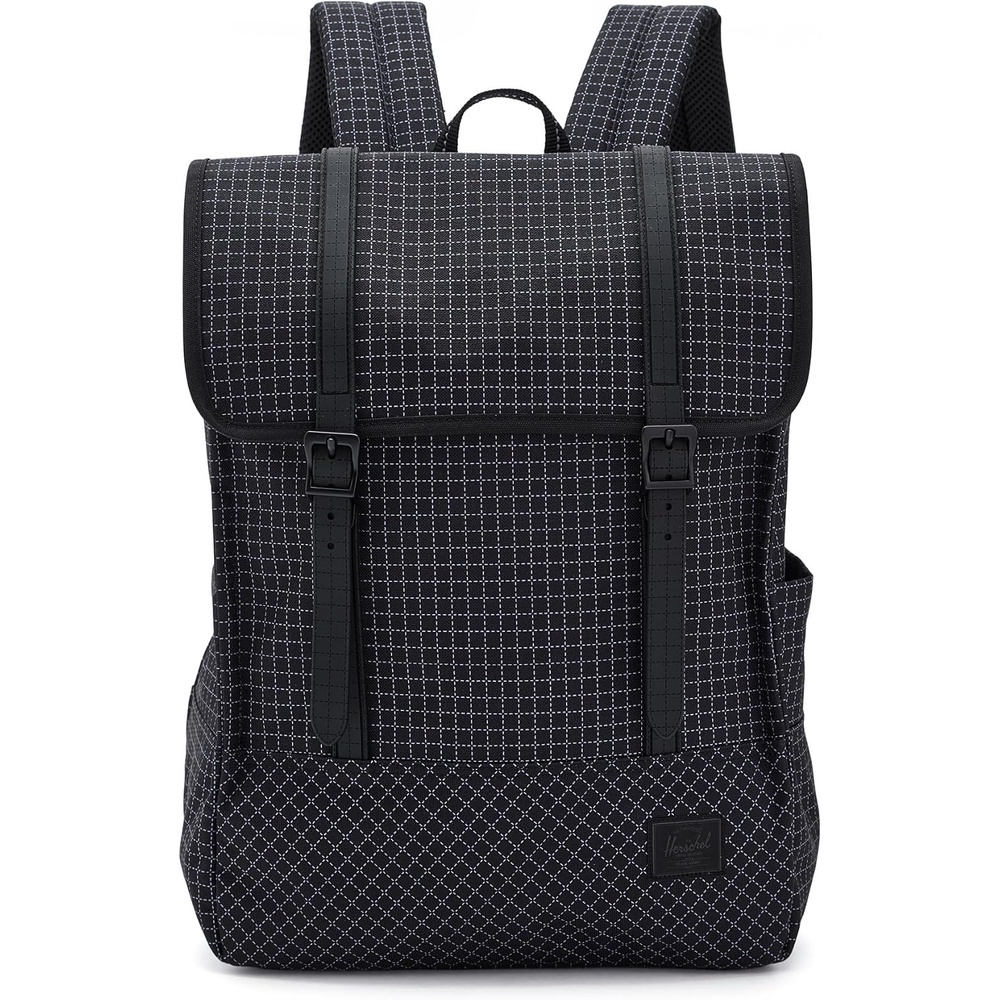 image:imageHerschel Unisex Survey Backpack Dark Gull Gray Standard24LGrid BlackBlack