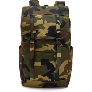 Herschel Retreat Backpack, Black, Standard – 23L(Woodland Camo/Black Label)