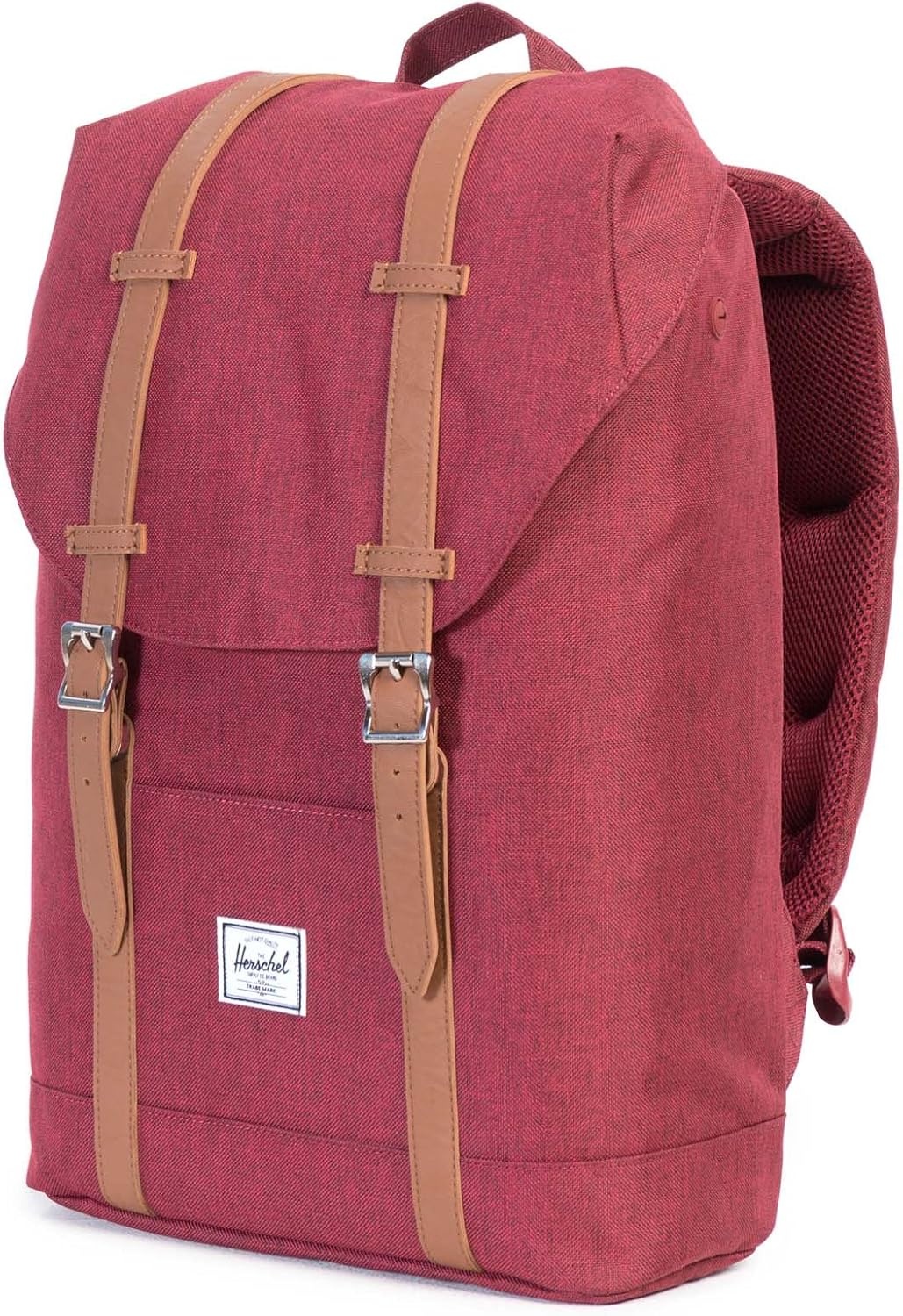 image:imageHerschel Retreat Backpack BlackSaddle Brown Classic 195LWinetasting CrosshatchTan Synthetic Leather