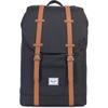 Black/Tan Synthetic Leather