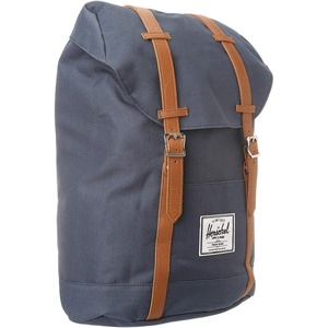 Herschel Retreat Backpack, Black/Saddle Brown, Classic 19.5L(Navy)